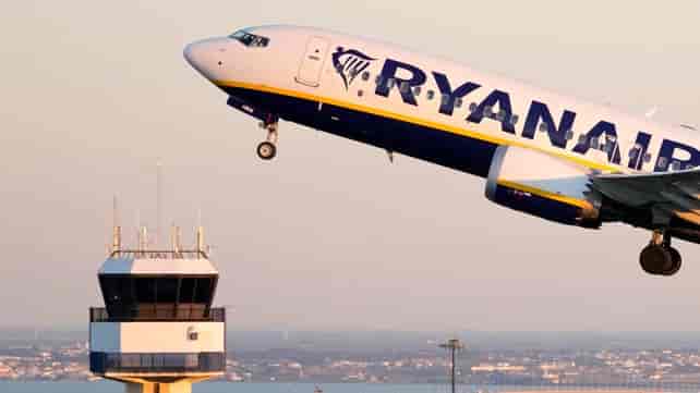 Ryanair plane background