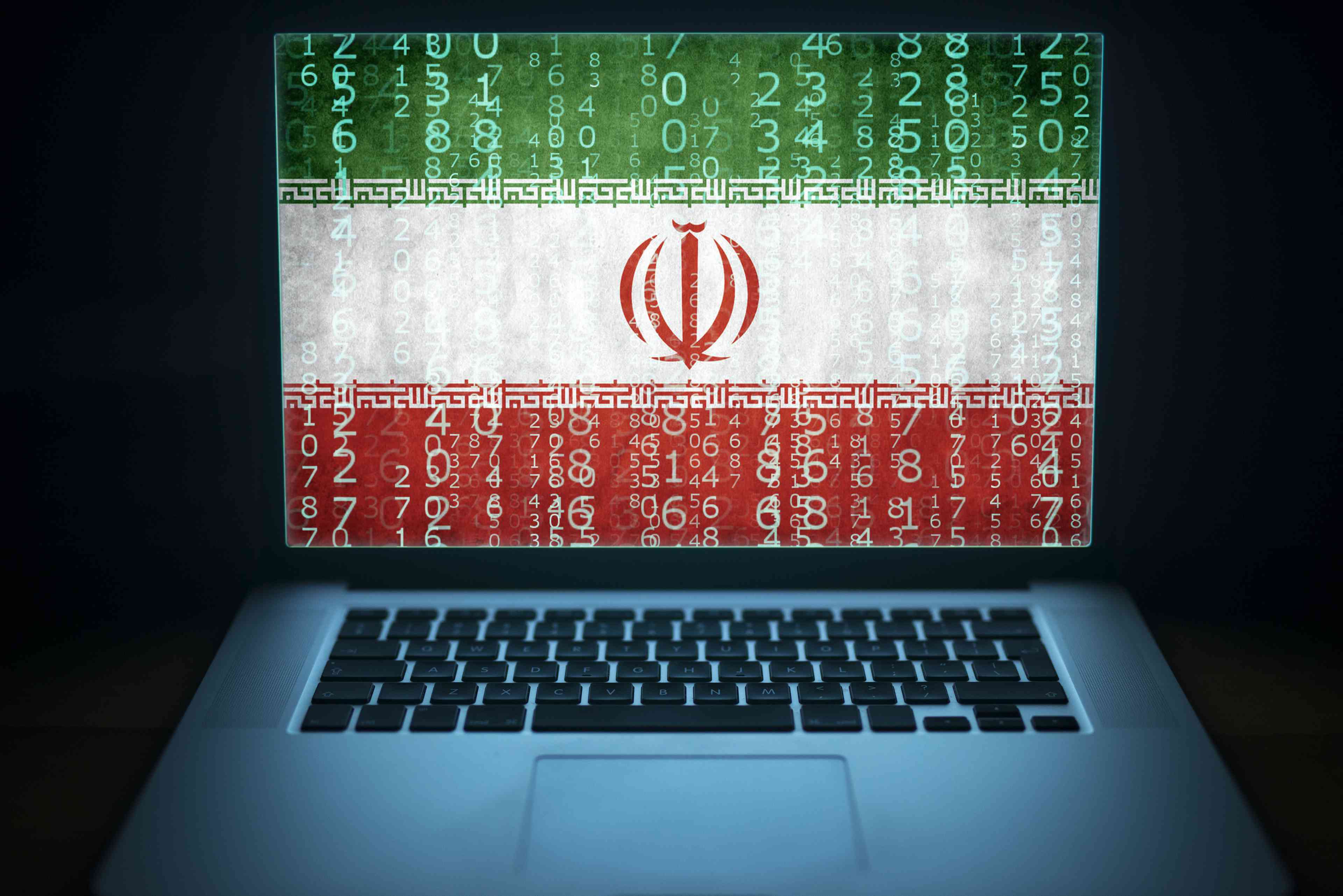 Iran hackers. background