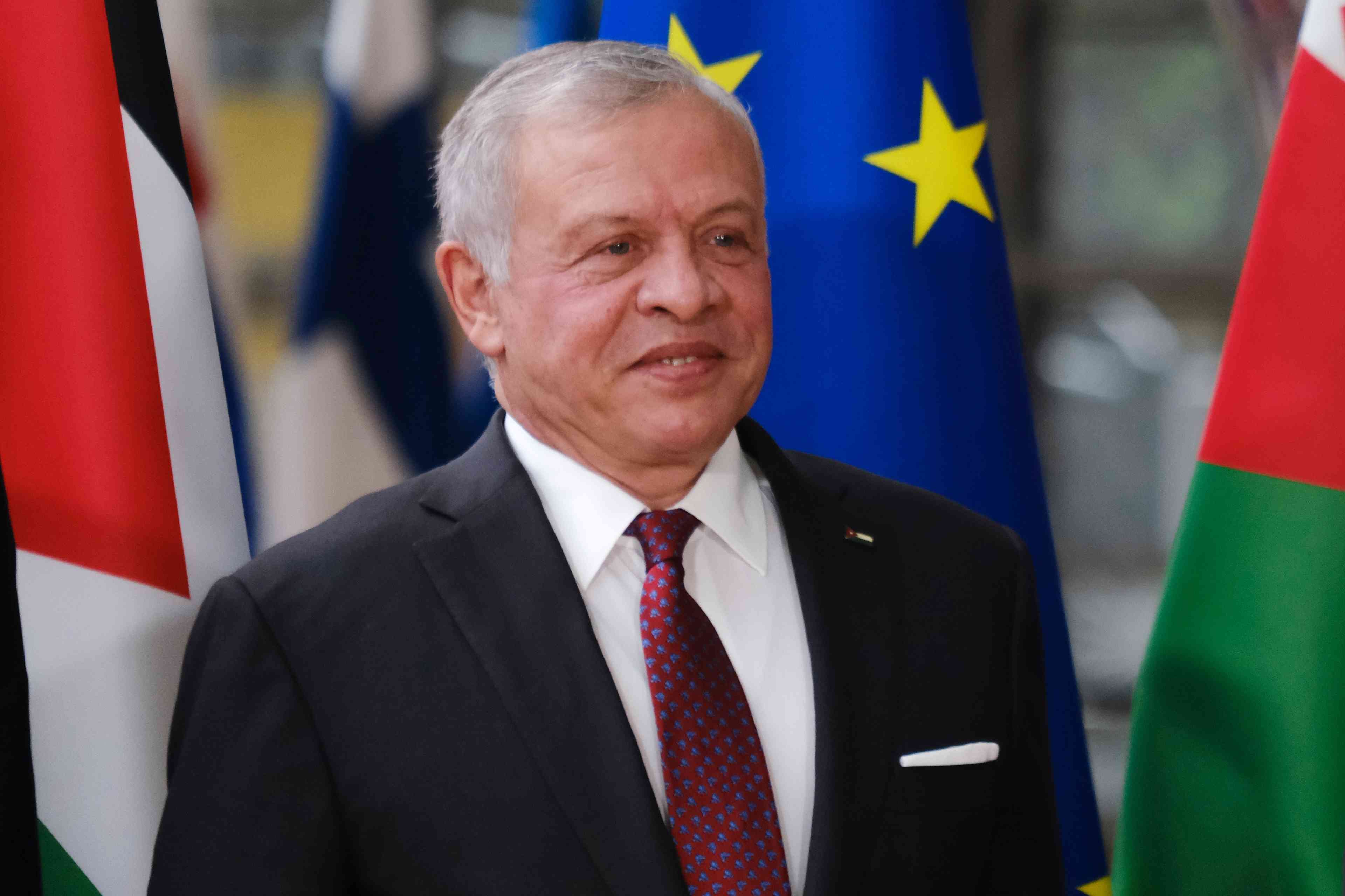 King Abdullah II. background