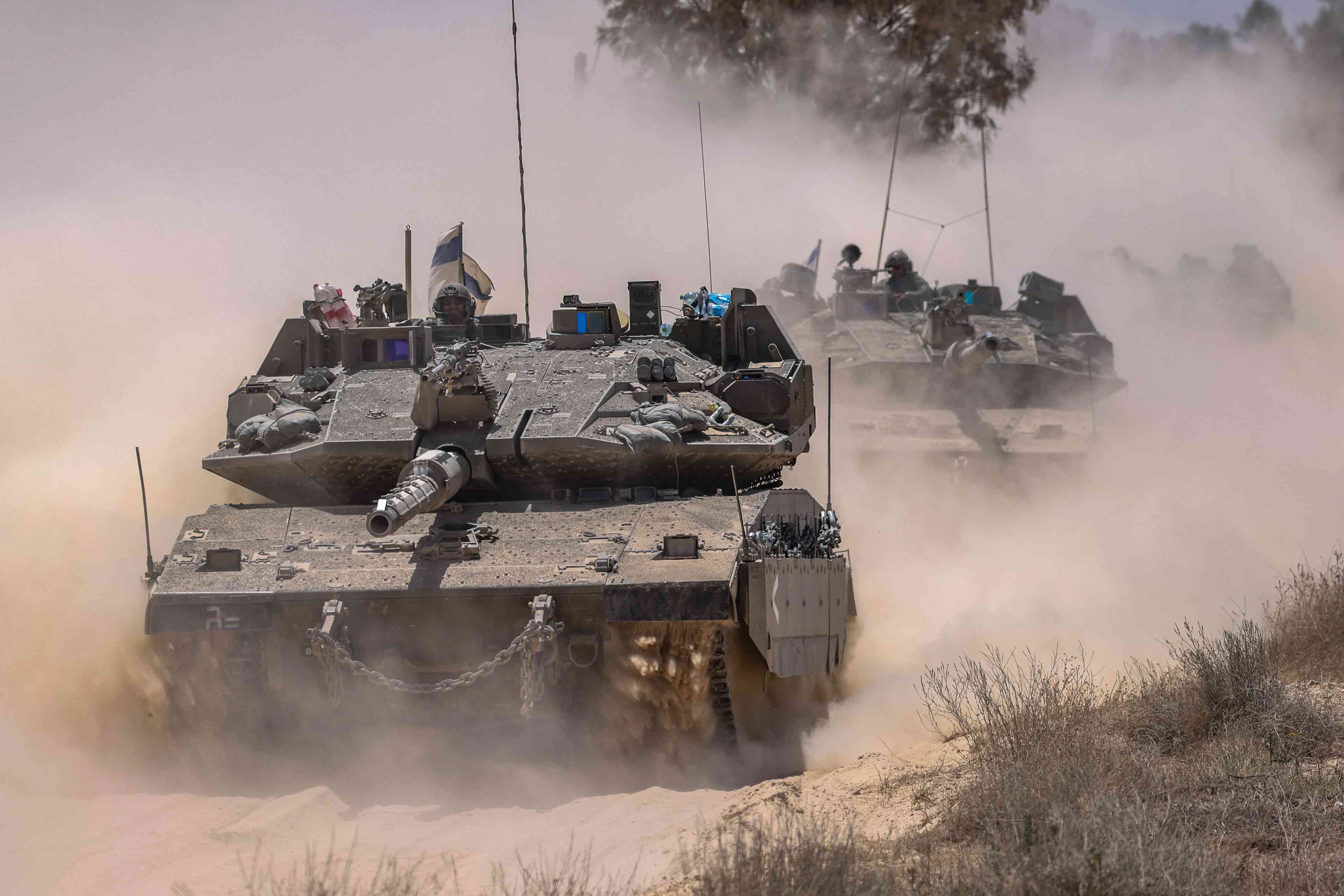 IDF tanks. background