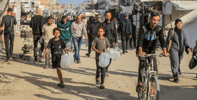 Food distribution background