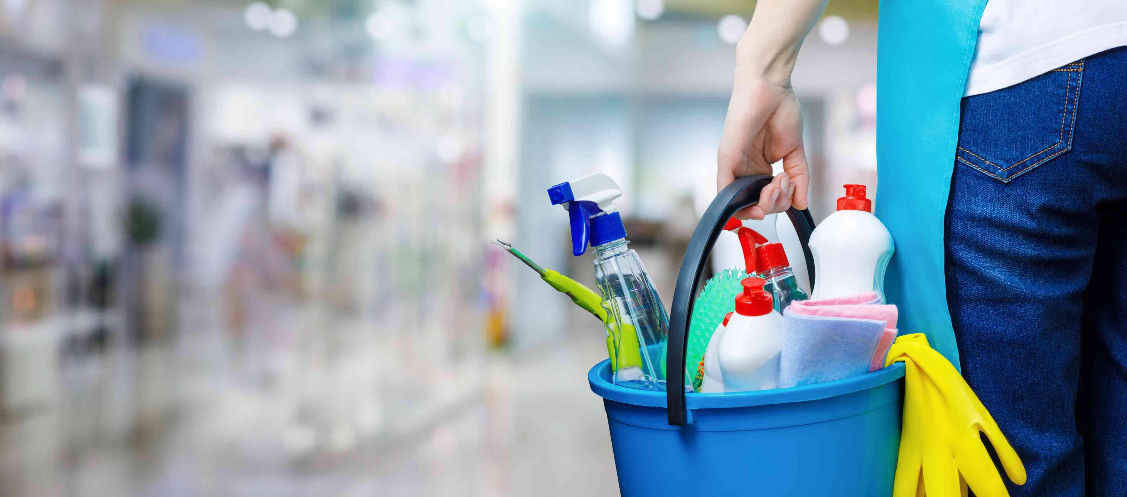 Cleaning materials background