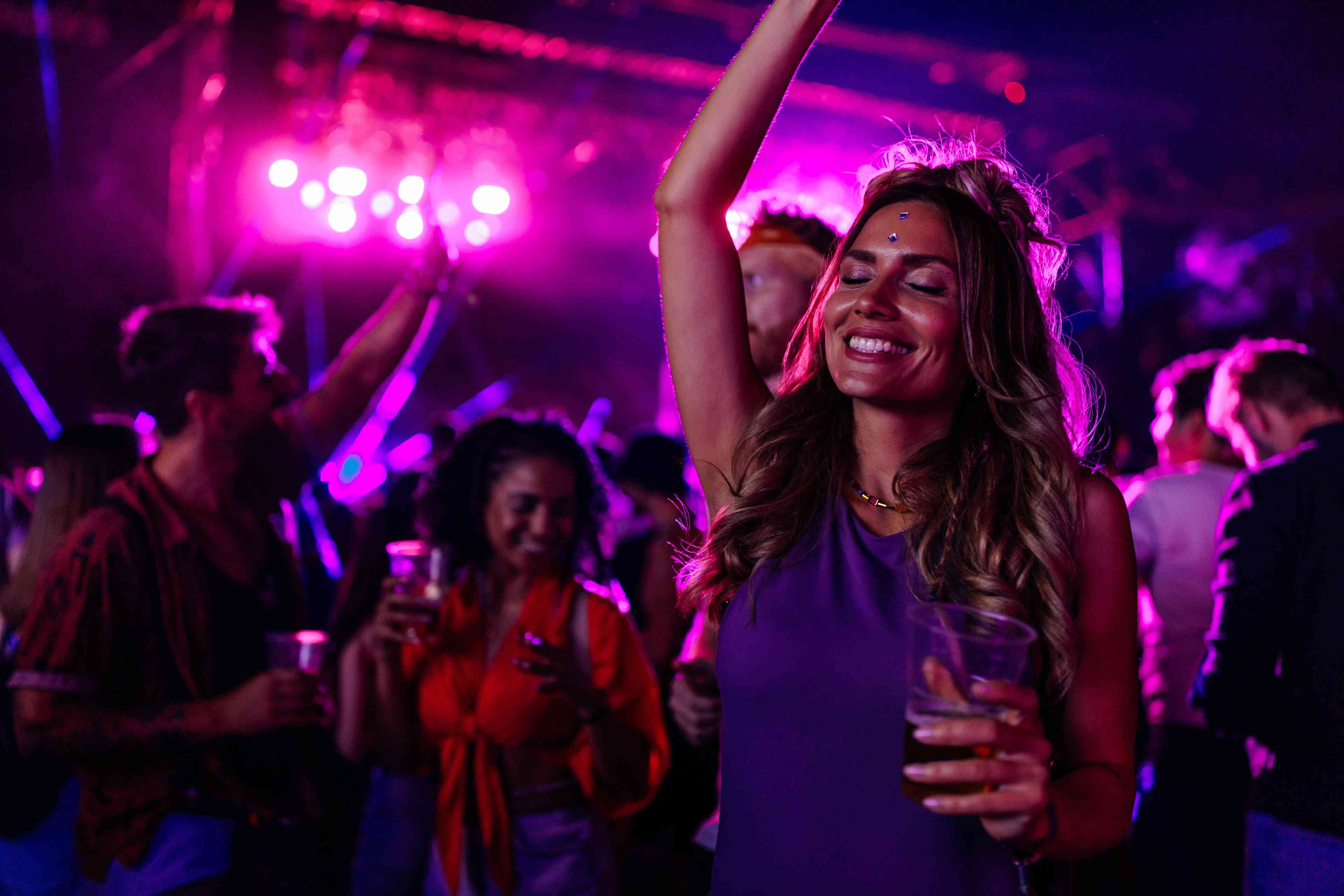 Partying. background