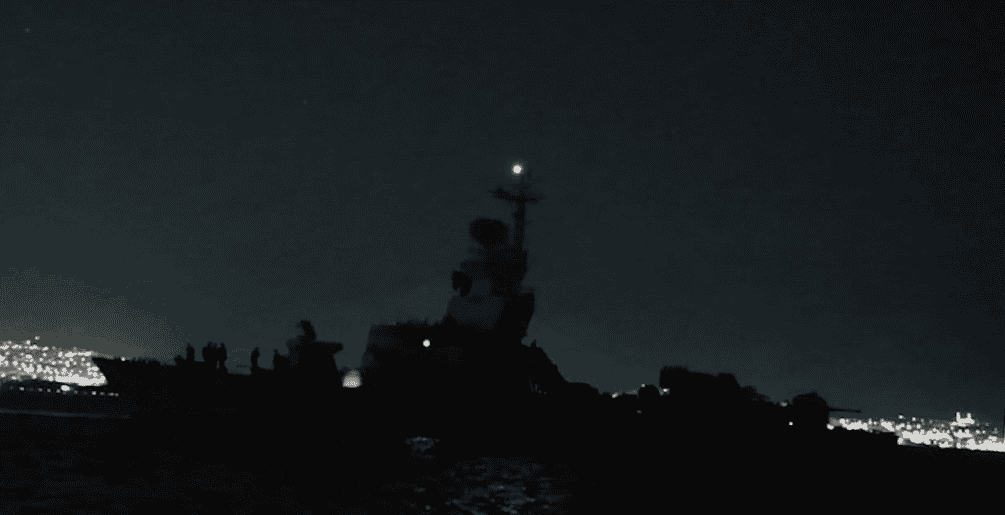 Israel Navy ship. background