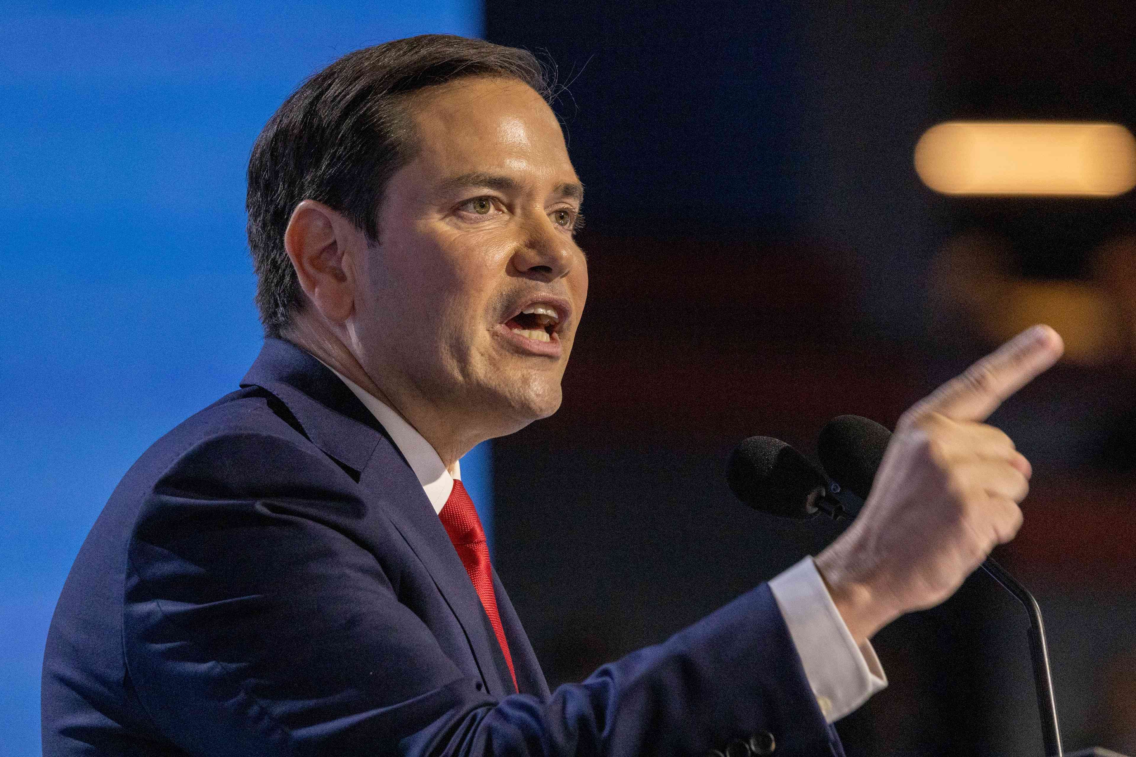 Marco Rubio. background