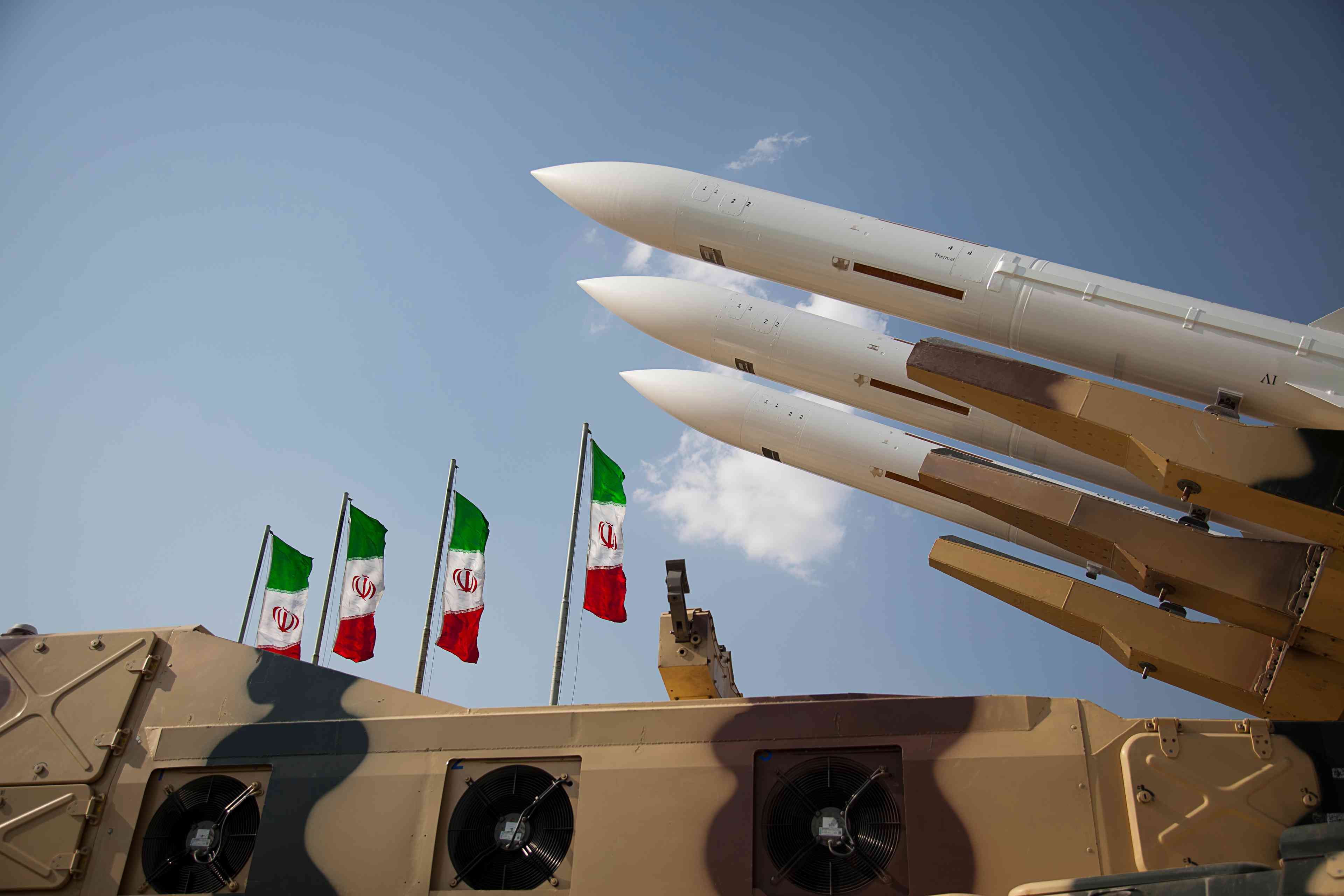 Iranian missiles. background