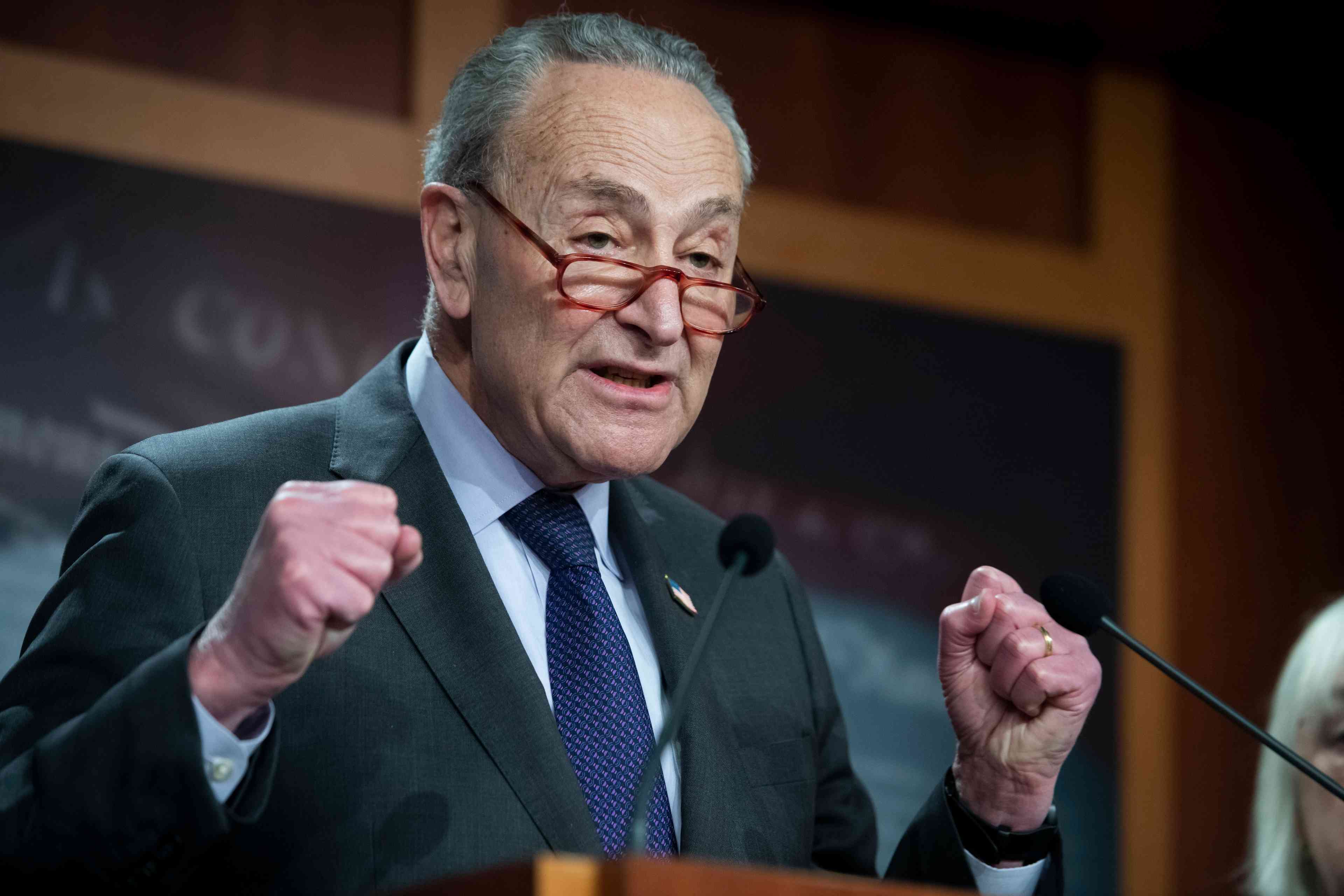Chuck Schumer. background