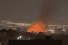 Iran burning. background