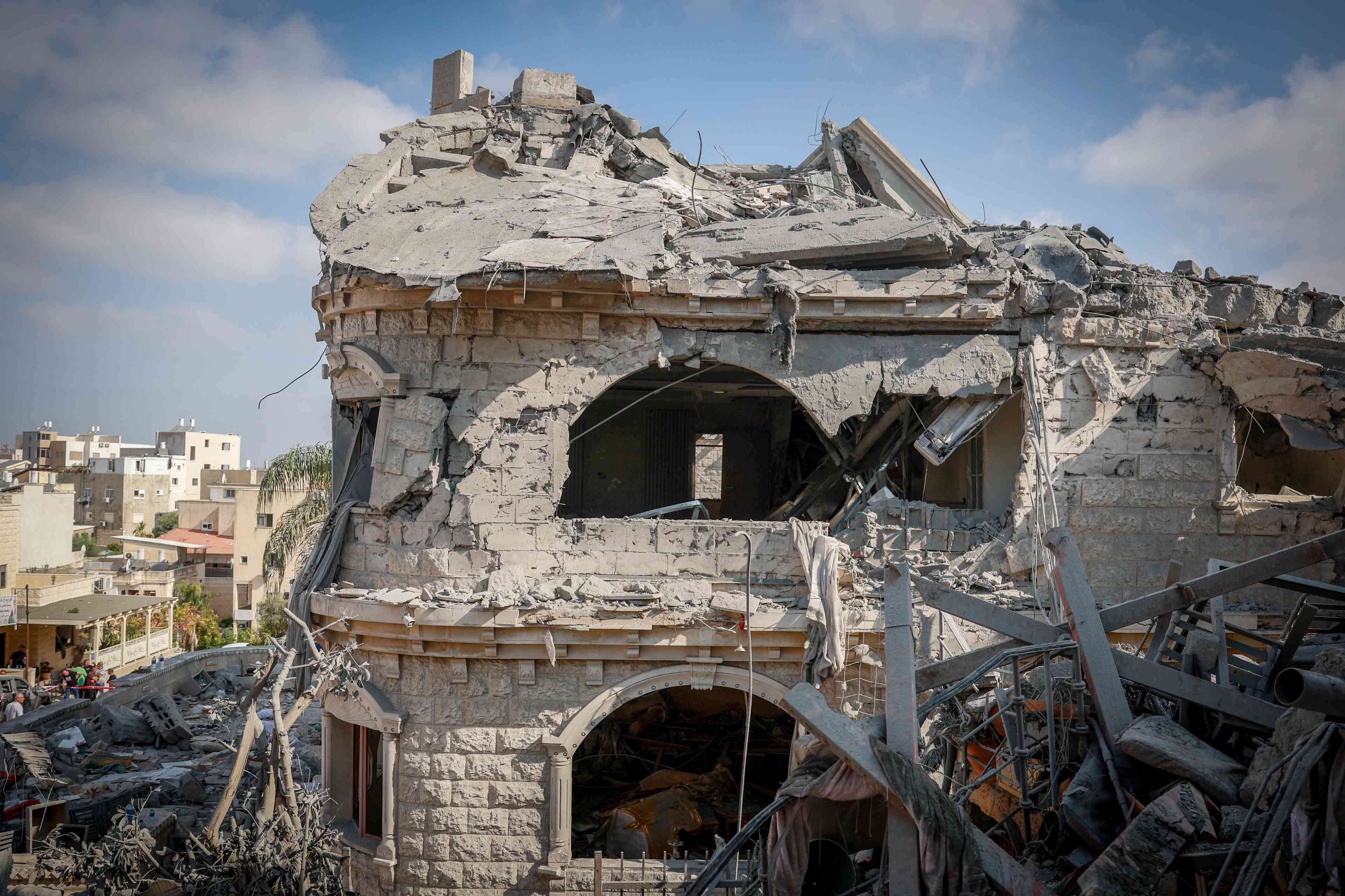 Iran's deadly missiles destroys home in Israel, June 2025 background