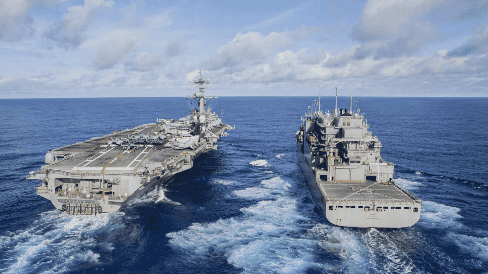 US aircraft carriers background