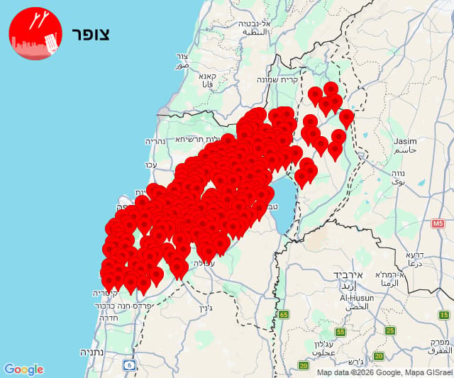 Air raid sirens sound across northern Israel