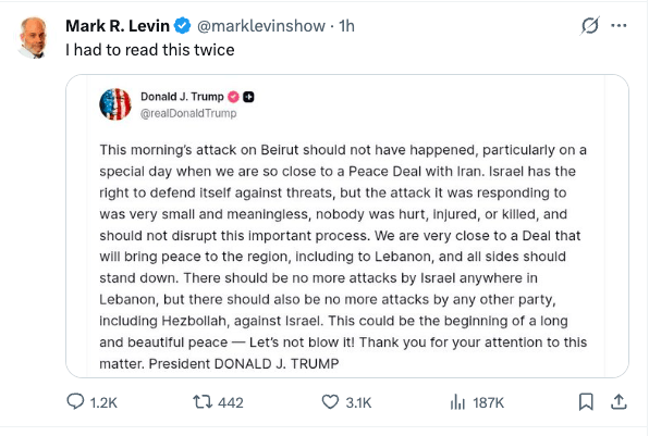 Mark Levin is incredibly surprised by Trump
