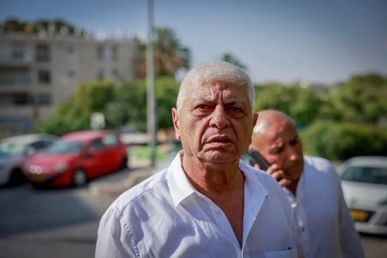 Benny Kashriel at the scene of the attack Benny Kashriel at the scene of the attack