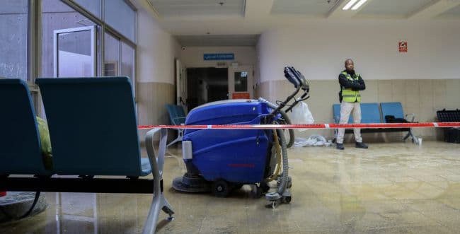 Archive of an attack in a hospital