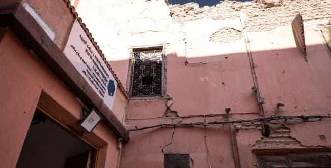 The damage from the earthquake