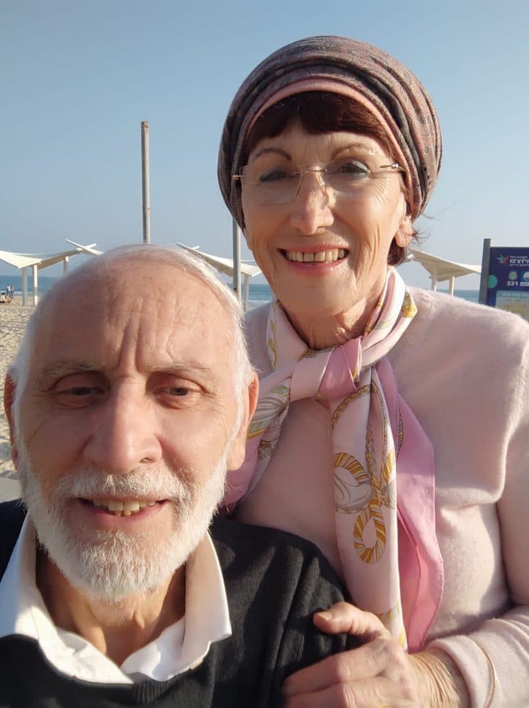 (David Cohen and his wife Michal)