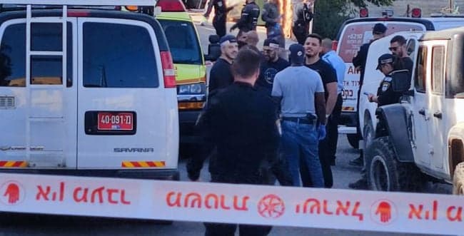 MDA and Police forces at the scene