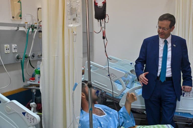 "To...understand the strength of Israel...go room to room and meet the people here." "To...understand the strength of Israel...go room to room and meet the people here."