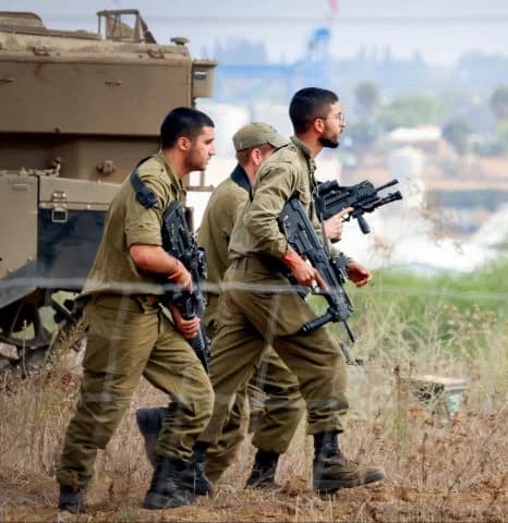 IDF soldiers on the Gaza border. IDF soldiers on the Gaza border.