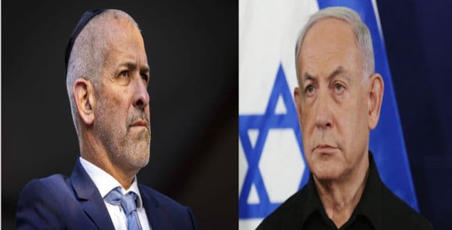 Netanyahu, saluting Ronen Bar Netanyahu, saluting Ronen Bar