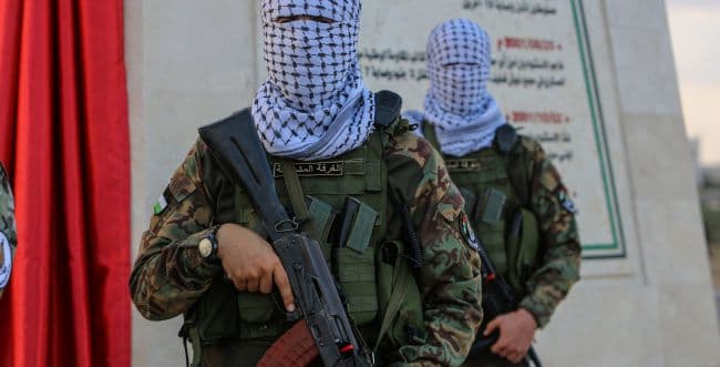 Hamas terrorists. Hamas terrorists.