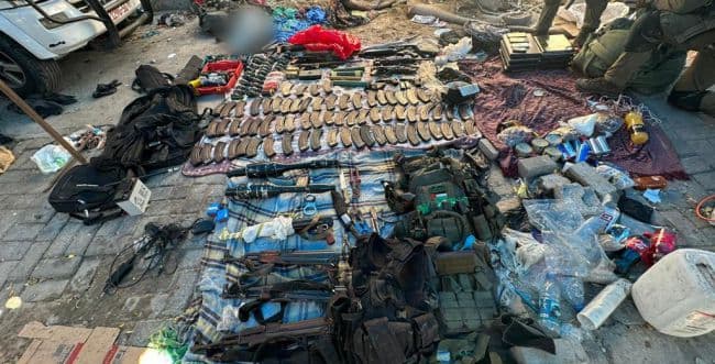 The ammunition seized at Shifa Hospital The ammunition seized at Shifa Hospital