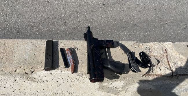 The confiscated weapon