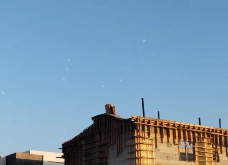 Iron Dome interceptions in the Negev Iron Dome interceptions in the Negev
