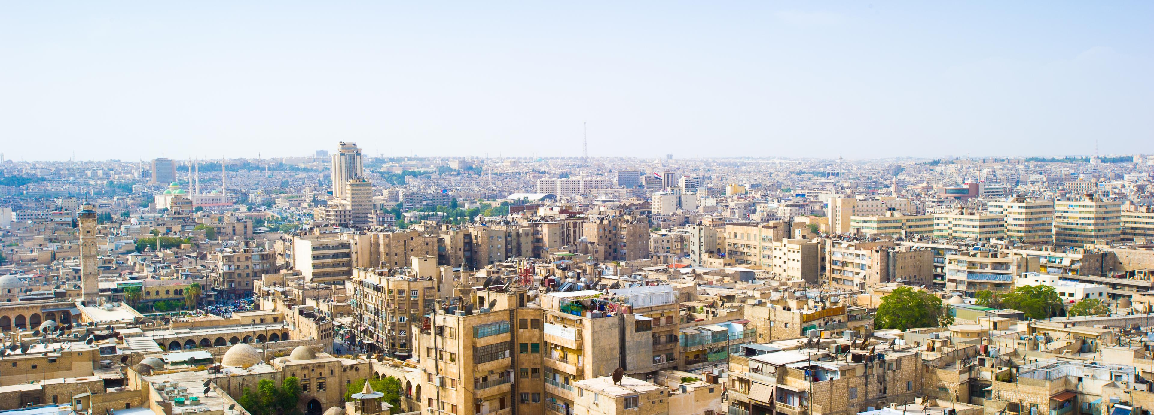 Cityscape of Aleppo, Syria.