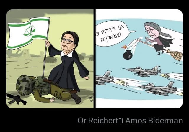 "In a democracy, it's permissible to say outrageous things." Rothman's side by side of provocative caricatures. "In a democracy, it's permissible to say outrageous things." Rothman's side by side of provocative caricatures.