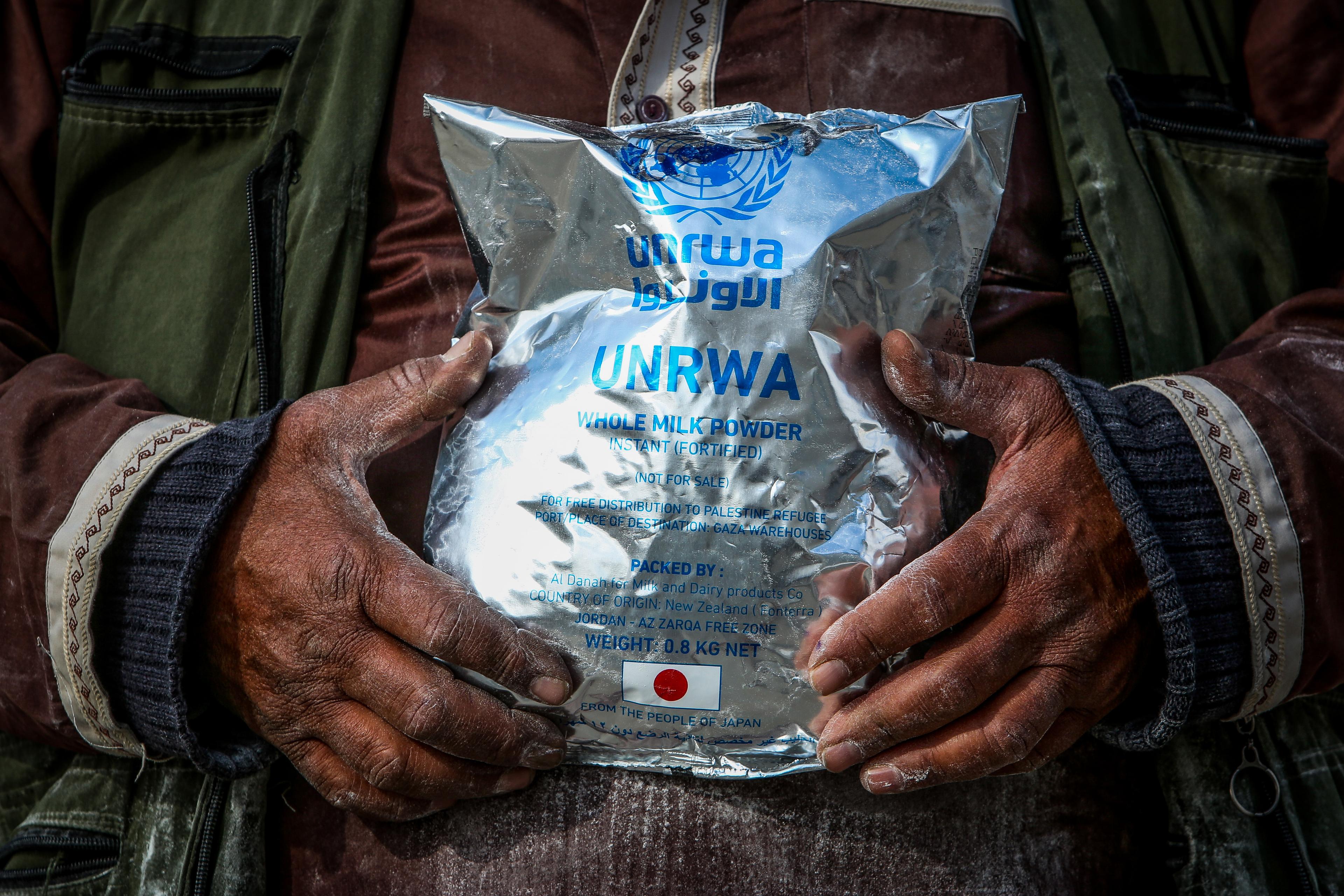 Food aid, a dear commodity due to organizational infighting and Hamas theft.