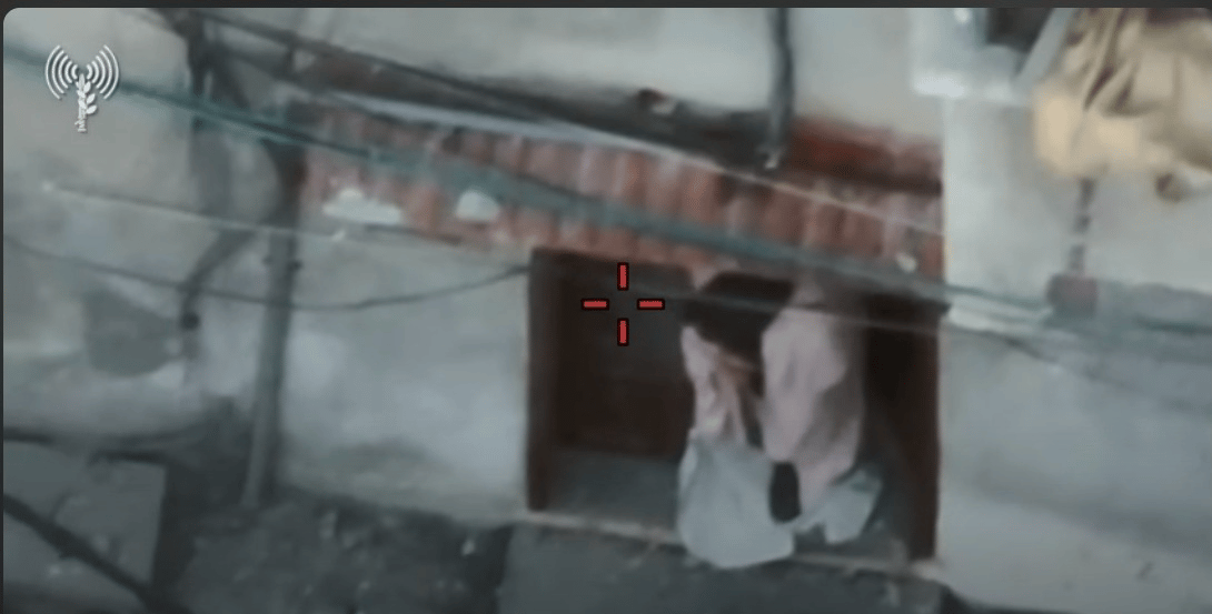 Terrorist located in hiding place by Combat Intelligence Collection forces. Terrorist located in hiding place by Combat Intelligence Collection forces.