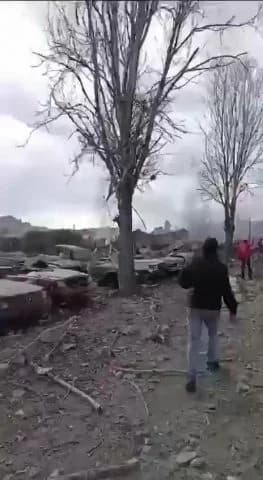Destruction in southern Lebanon following IAF strike Destruction in southern Lebanon following IAF strike