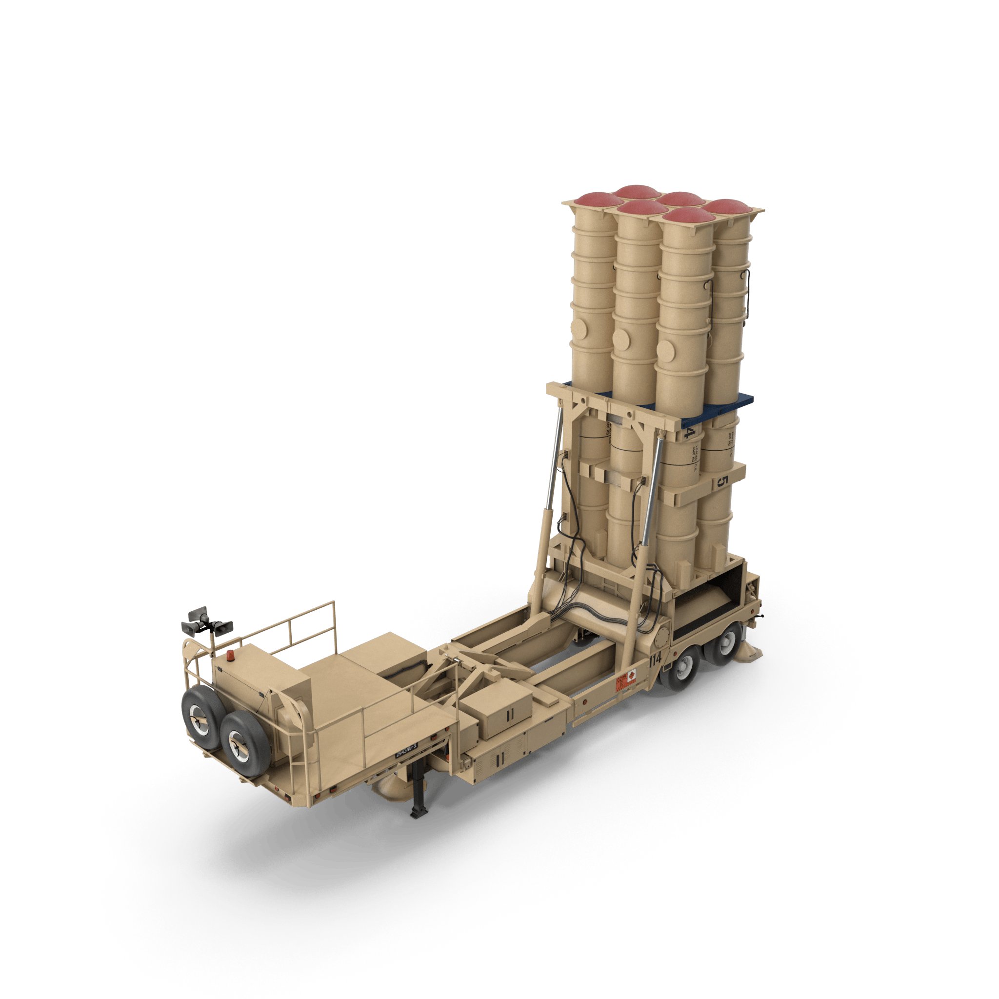 Arrow anti-missile missile setup.