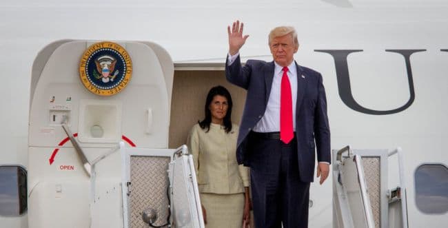 Donald Trump and Nikki Haley