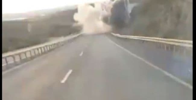 Danger: rockets hitting road ahead. Danger: rockets hitting road ahead.