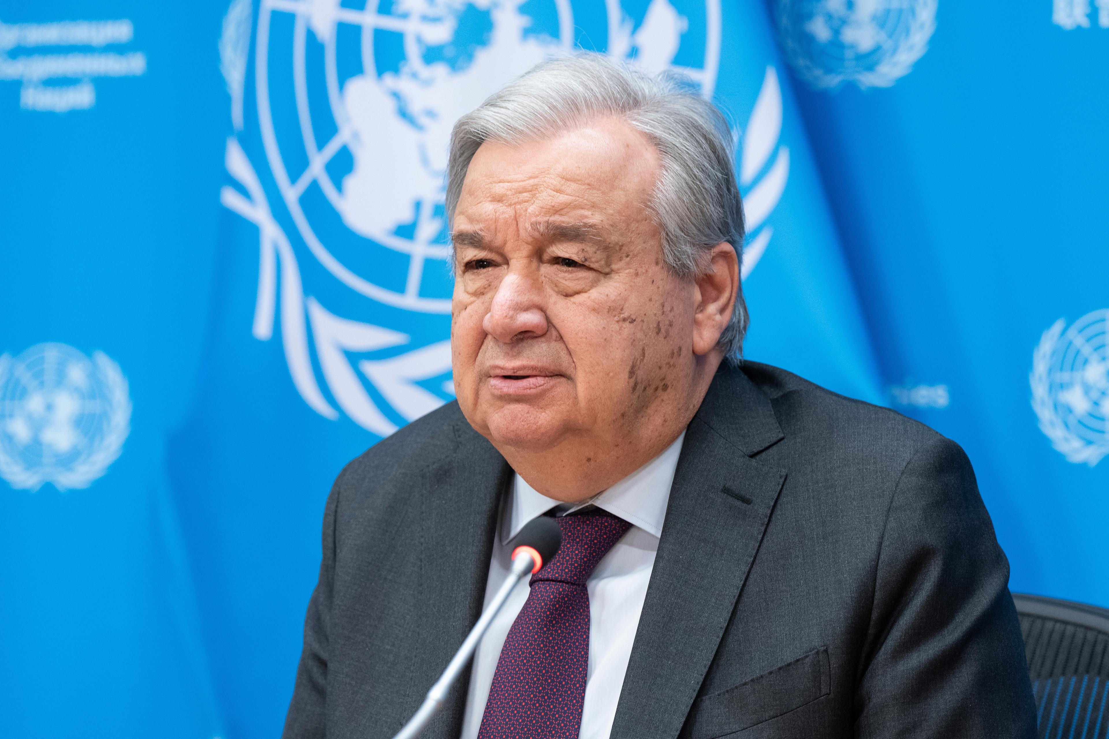 UN Secretary-General Antonio Guterres.