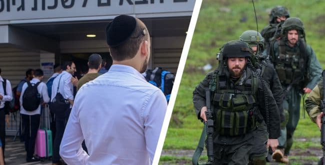 Charedim and IDF soldiers Charedim and IDF soldiers