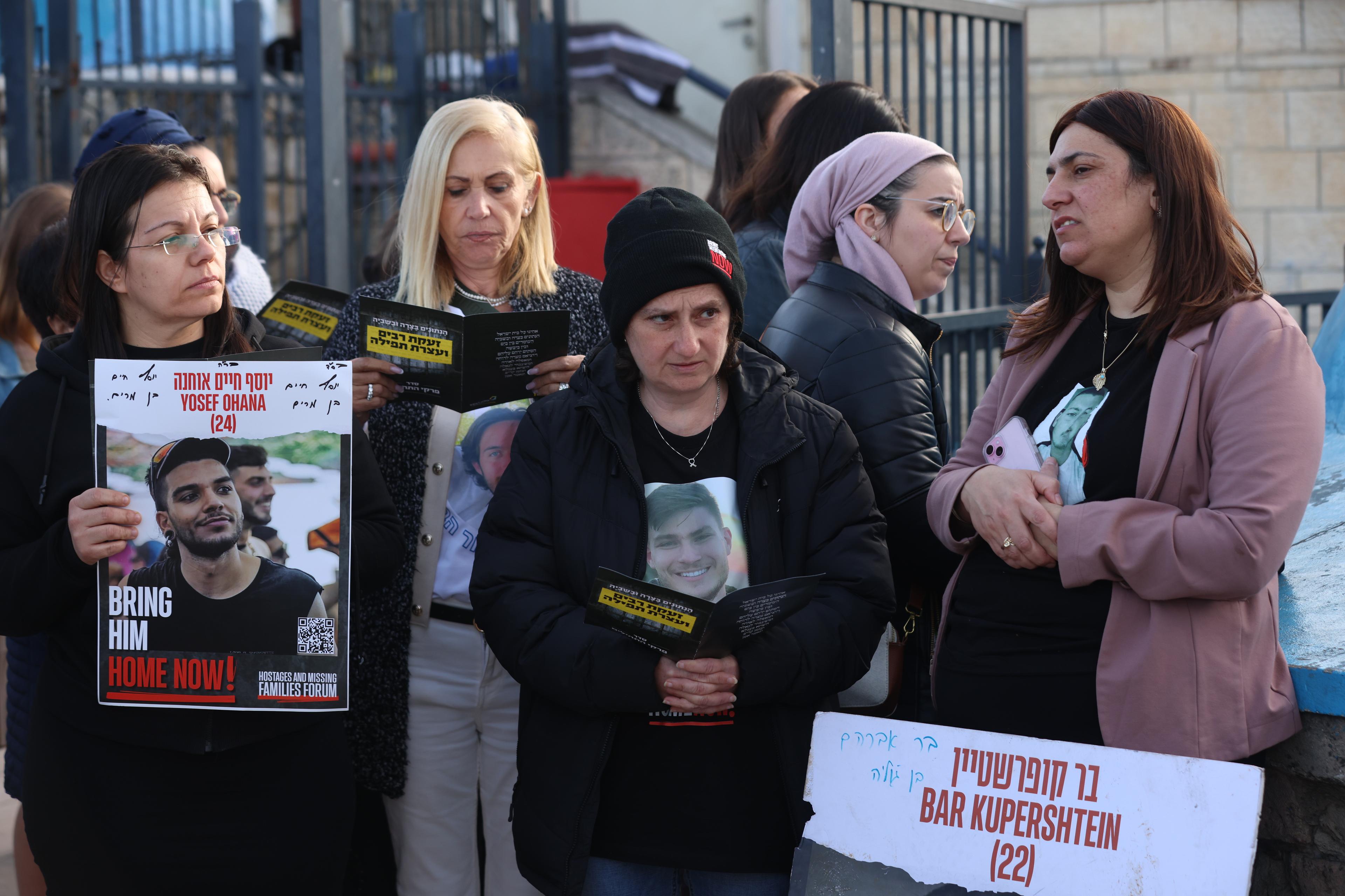 Families of hostages.