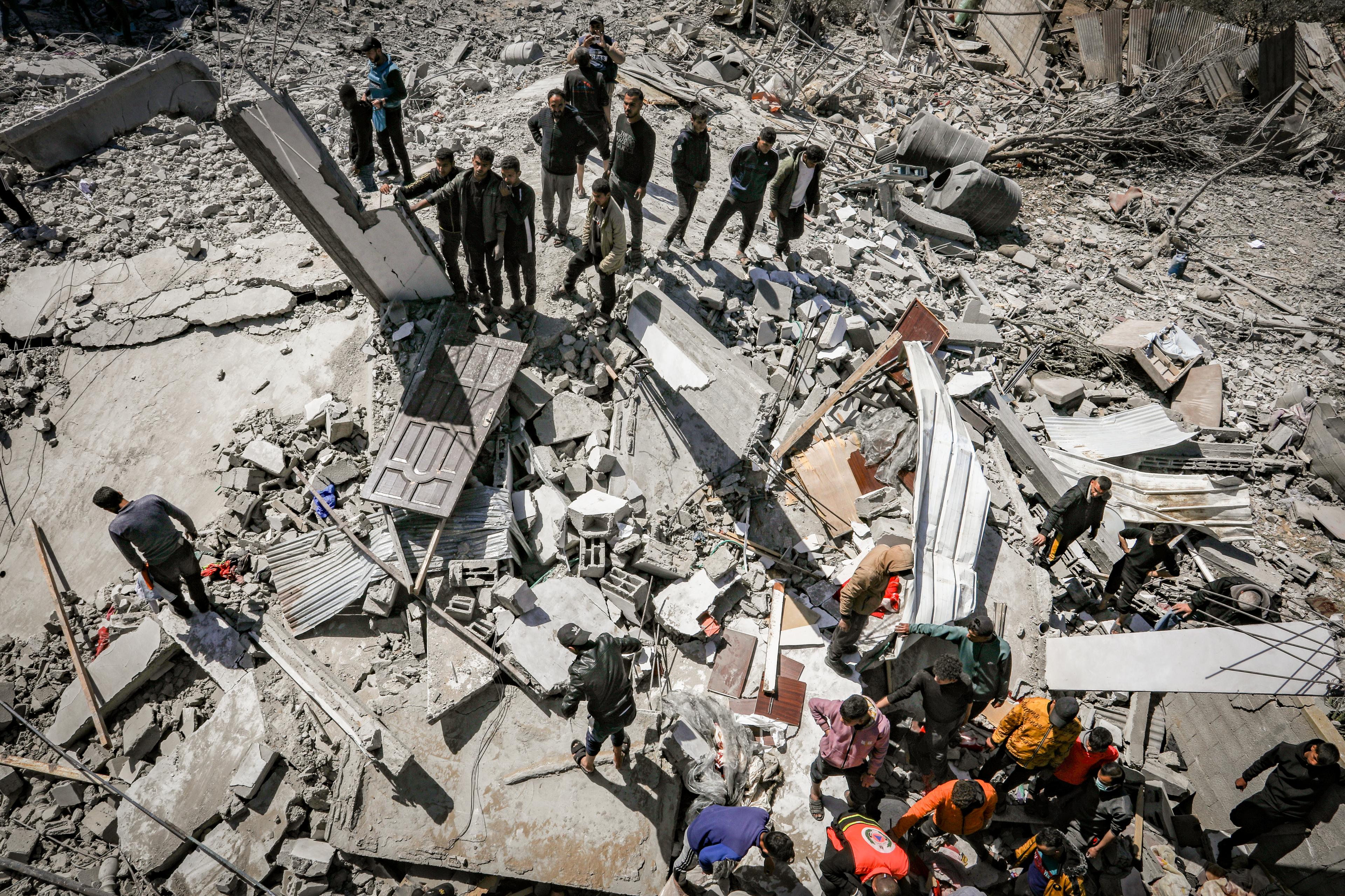 Rafah strike. Illustration. Rafah strike. Illustration.