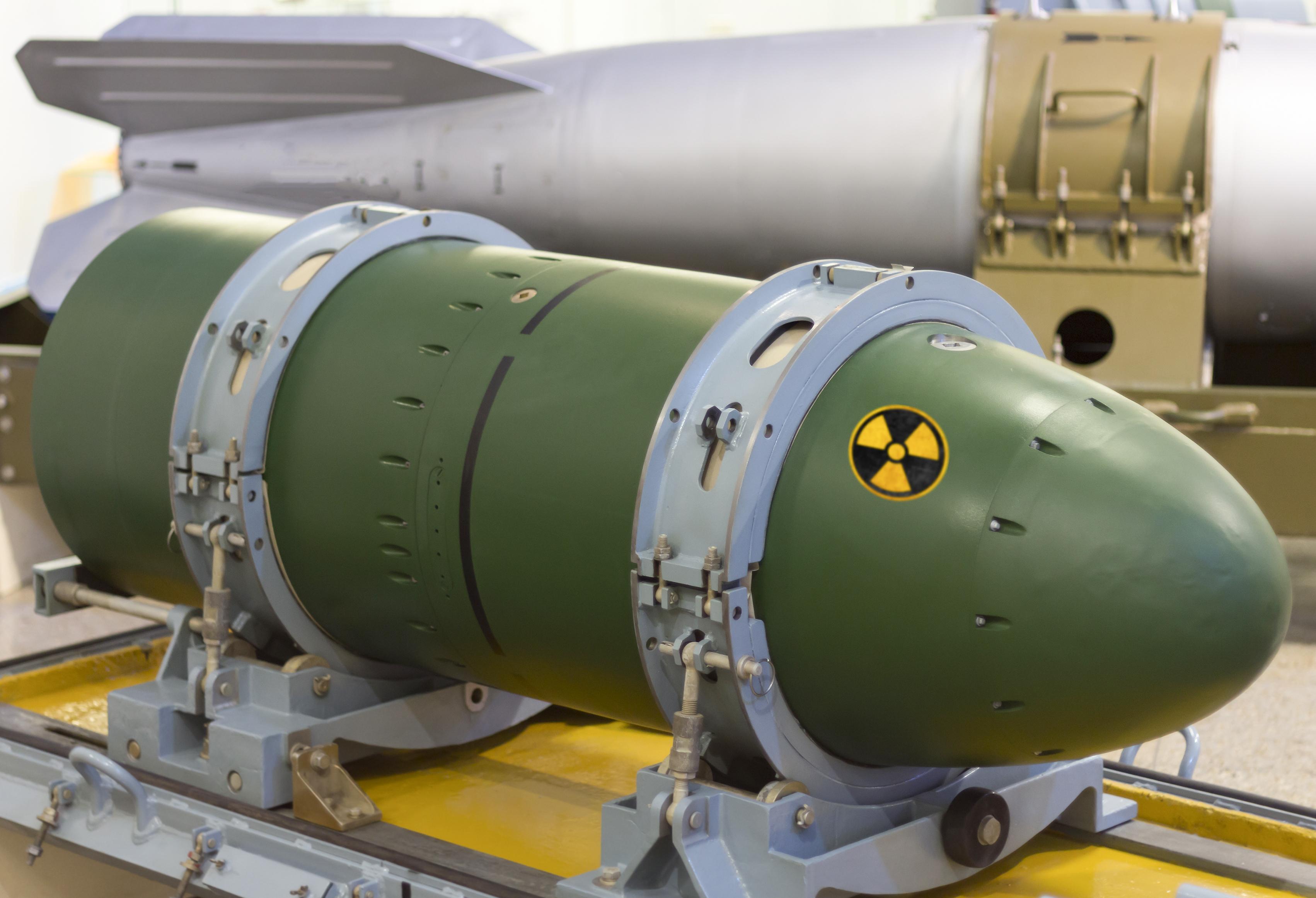 Nuclear weapon. Illustration.