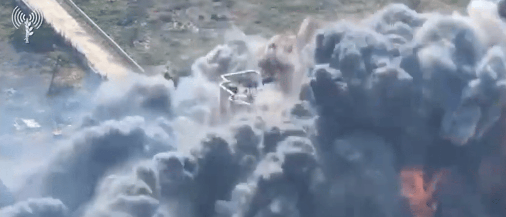 IDF strike on a Hamas military command post.