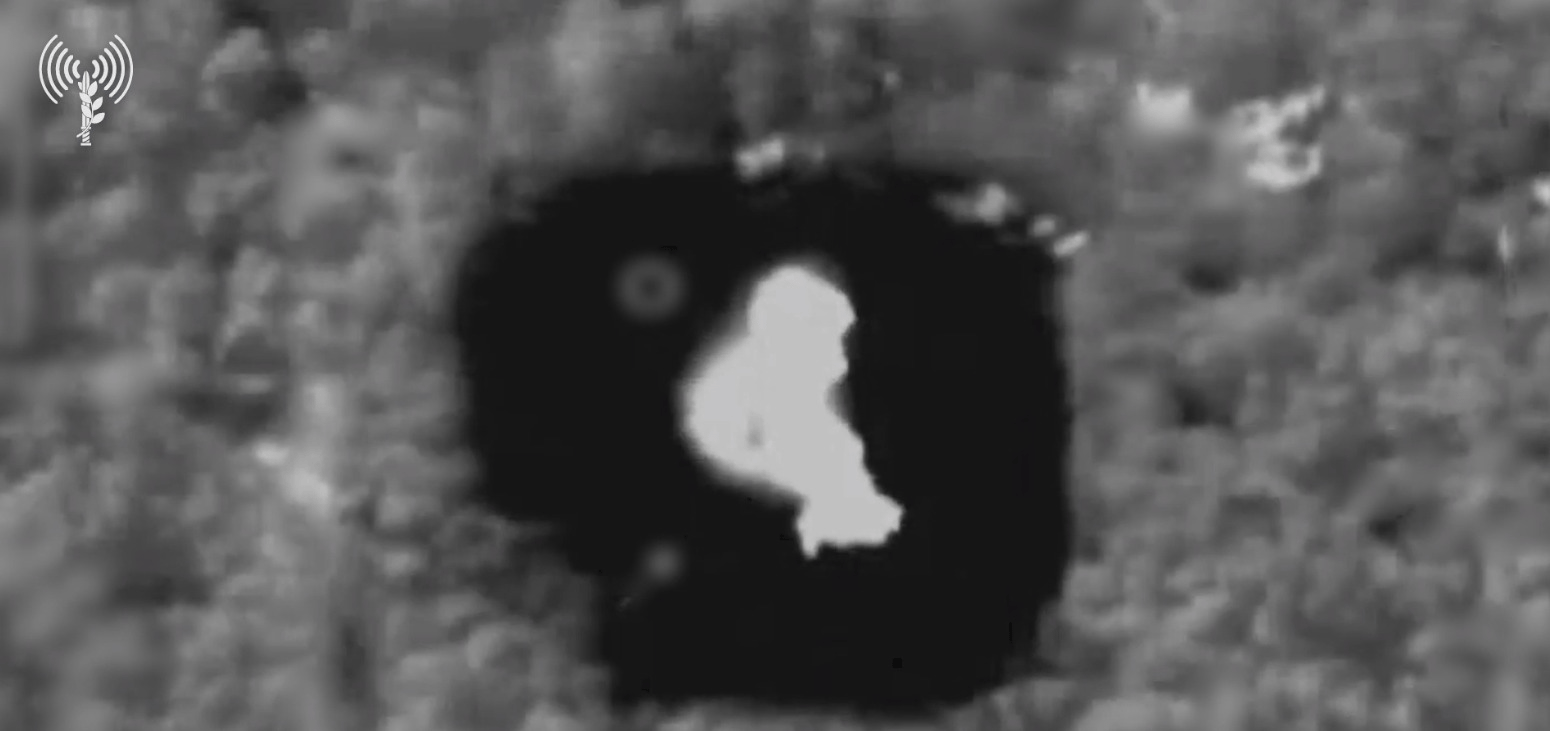 Striking Hezbollah targets.