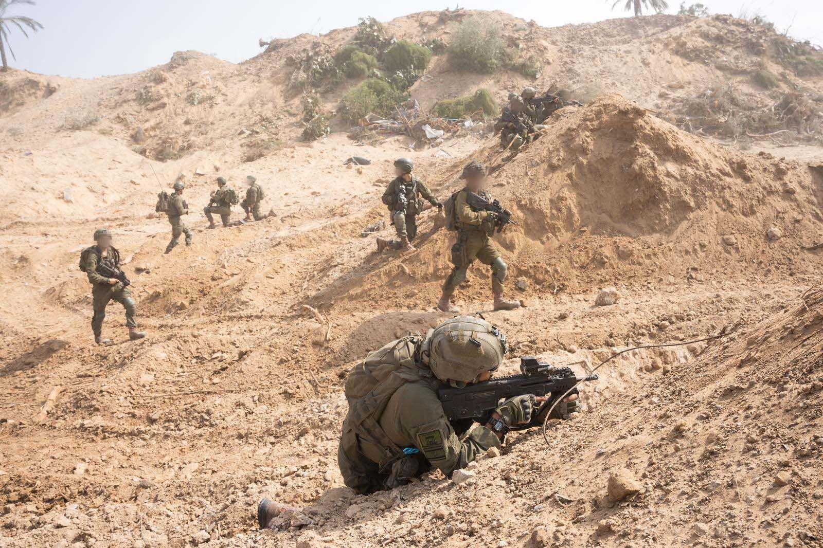 IDF forces in the Gaza Strip. IDF forces in the Gaza Strip.