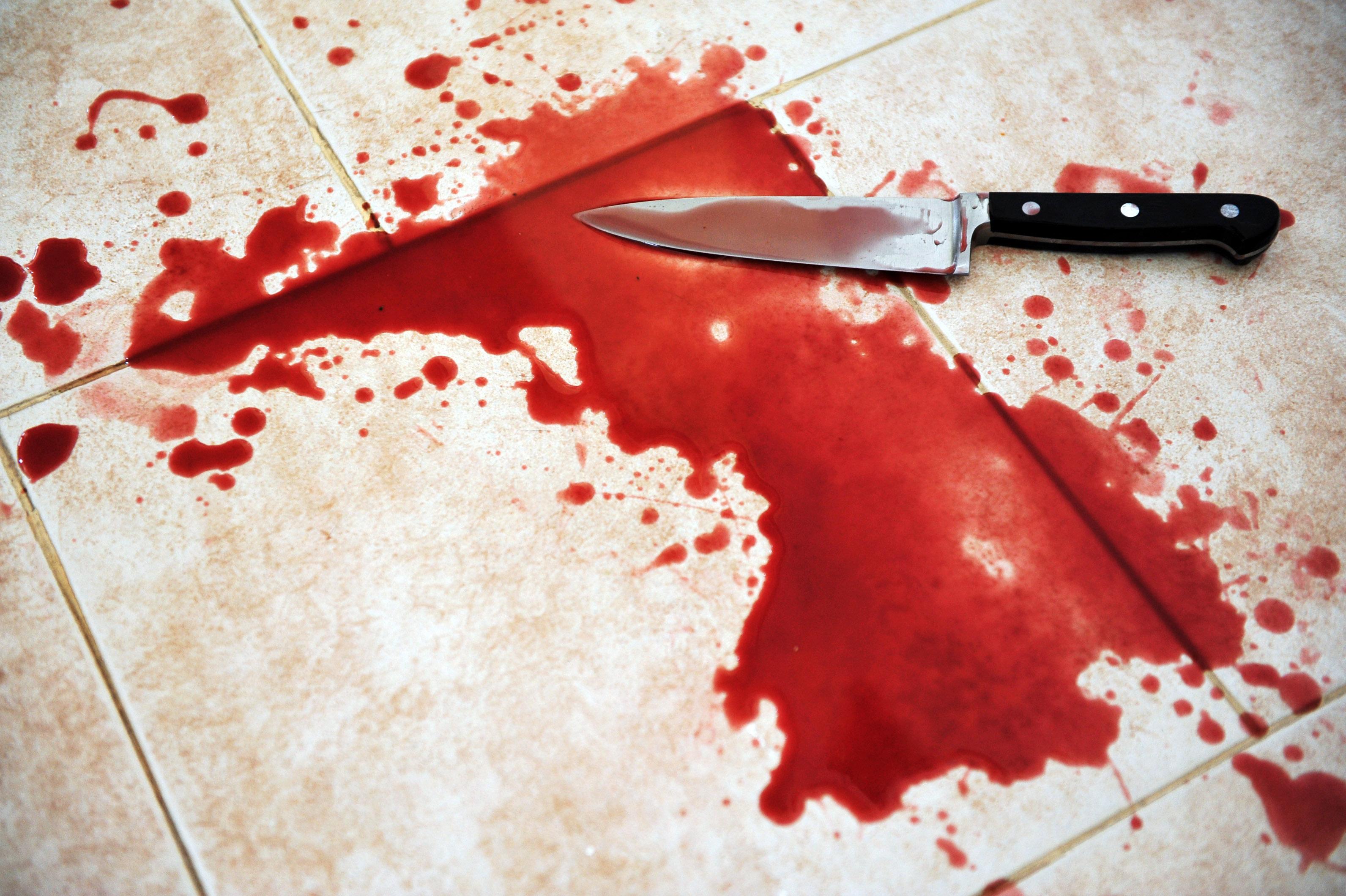 Knife attack. Illustration.