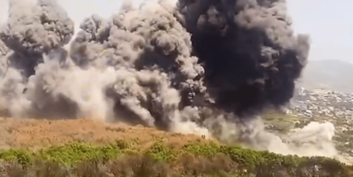 Air Force strike in Southern Lebanon.