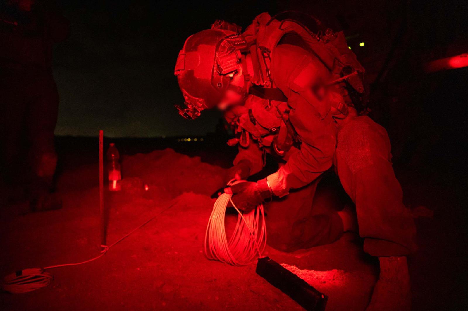 Wiring the tunnels for detonation.