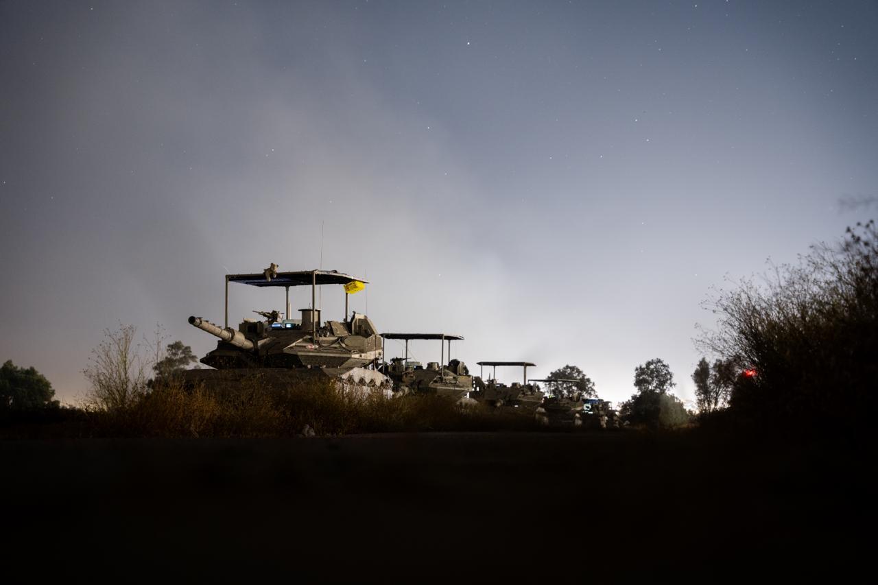 IDF tanks in operating near Rafah. IDF tanks in operating near Rafah.