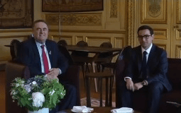 Foreign Minister Katz and French Foreign Minister Séjourné. Foreign Minister Katz and French Foreign Minister Séjourné.