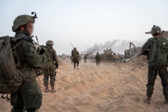 IDF forces in Rafah. IDF forces in Rafah.